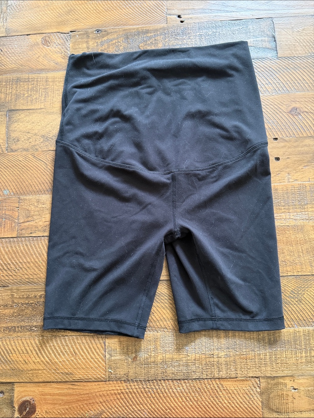 Isabel by Ingrid + Isabel High-Waist Black Women’s Maternity Bike Shorts